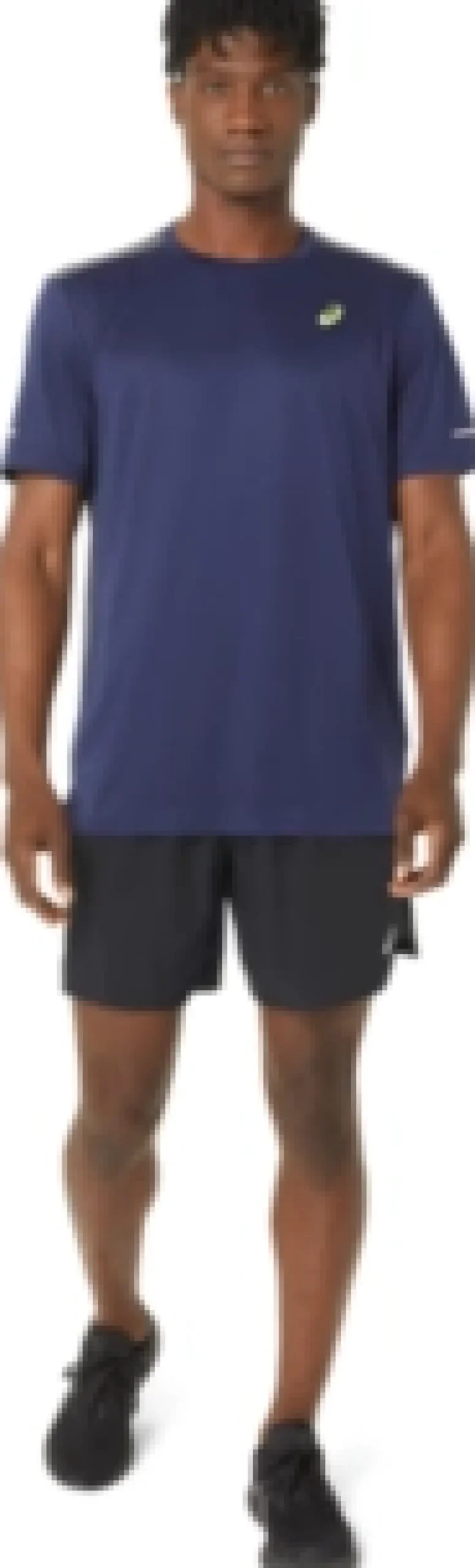 Clearance ASICS LITE-SHOW MESH SHORT SLEEVE TOP Peacoat/Carrier Grey