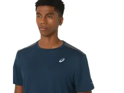 Discount ASICS LITE-SHOW MESH SHORT SLEEVE TOP French Blue