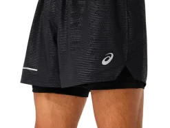Cheap ASICS LITE-SHOW 2-N-1 5IN SHORT Performance Black/Performance Black
