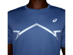 Fashion ASICS LITE-SHOW SHORT SLEEVE TOP Denim Blue