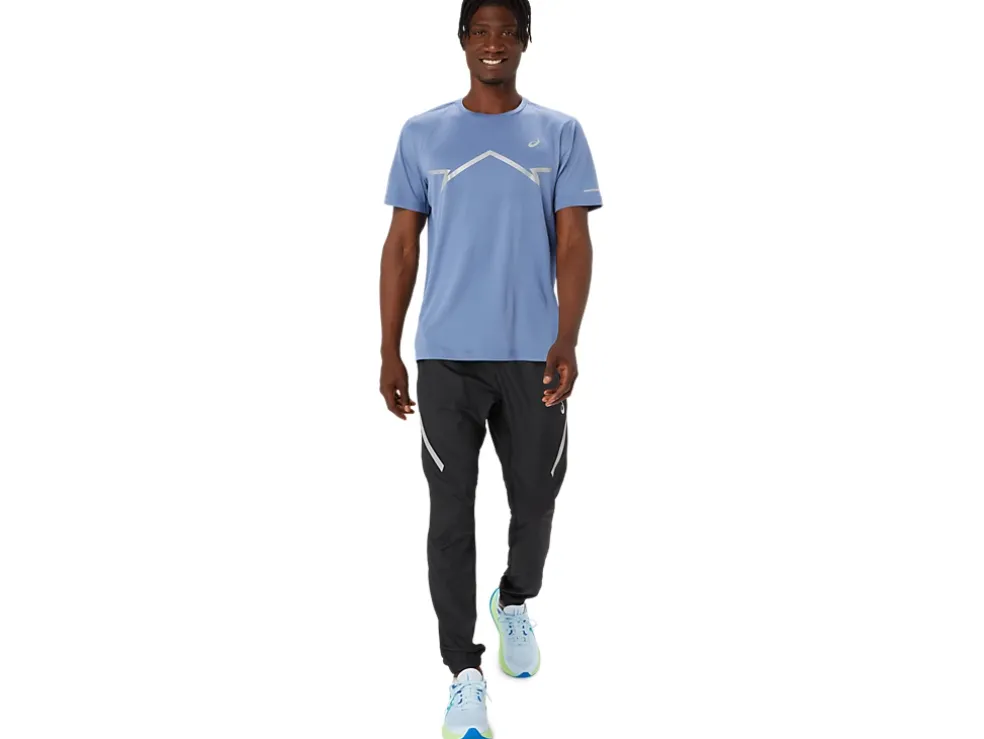 Fashion ASICS LITE-SHOW SHORT SLEEVE TOP Denim Blue