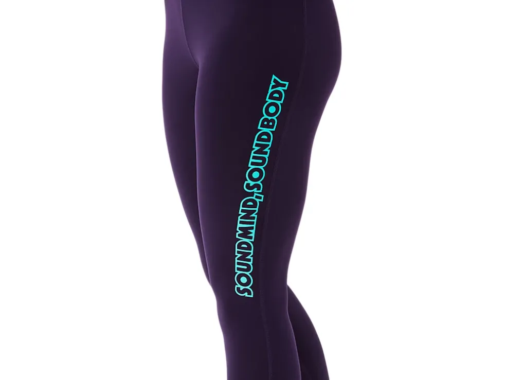 Fashion ASICS LOGO GRAPHIC TIGHT Night Shade