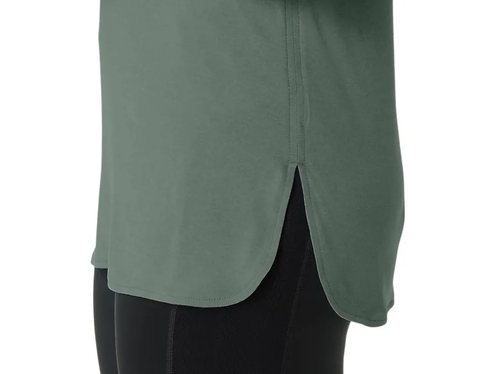 Clearance ASICS LONG SLEEVE HEATHER TOP Ivy Heather