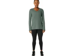 Clearance ASICS LONG SLEEVE HEATHER TOP Ivy Heather