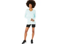 Best Sale ASICS LONG SLEEVE HEATHER TOP Aquamarine Heather