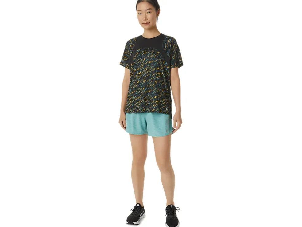 Fashion ASICS LYTE SPEED 4IN RUN SHORT Sage Spacedye