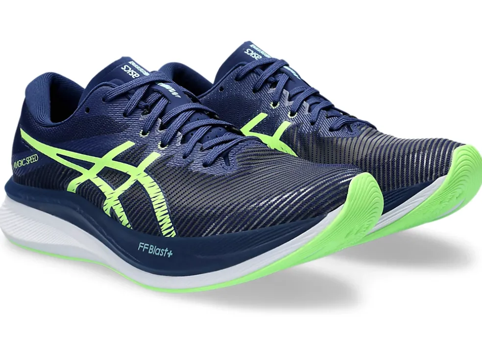 Shop ASICS MAGIC SPEED 3 Blue Expanse/Illuminate Green