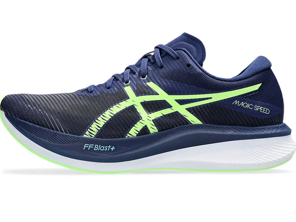 Shop ASICS MAGIC SPEED 3 Blue Expanse/Illuminate Green