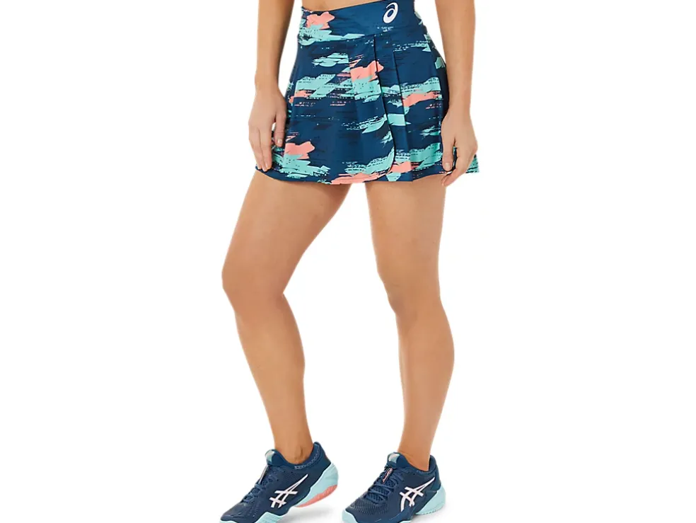 Outlet ASICS MATCH GRAPHIC SKORT Light Indigo