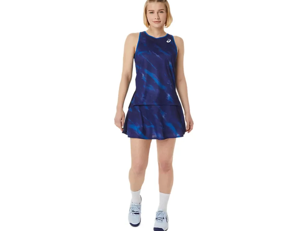 New ASICS MATCH GRAPHIC TANK Dive Blue