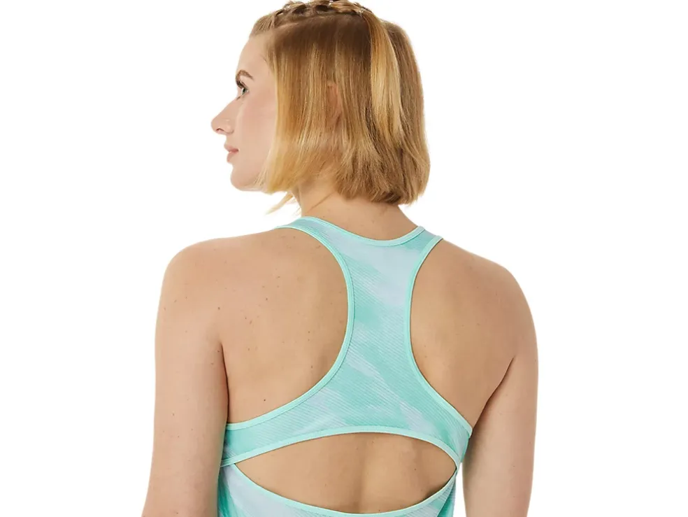 New ASICS MATCH GRAPHIC TANK Fresh Ice