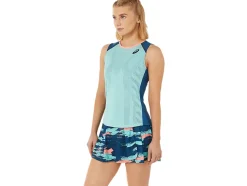 Sale ASICS MATCH TANK Oasis Green/Light Indigo