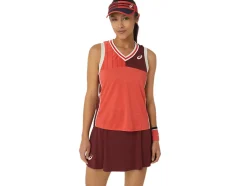 Flash Sale ASICS MATCH TANK Red Snapper