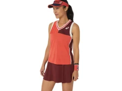 Flash Sale ASICS MATCH TANK Red Snapper