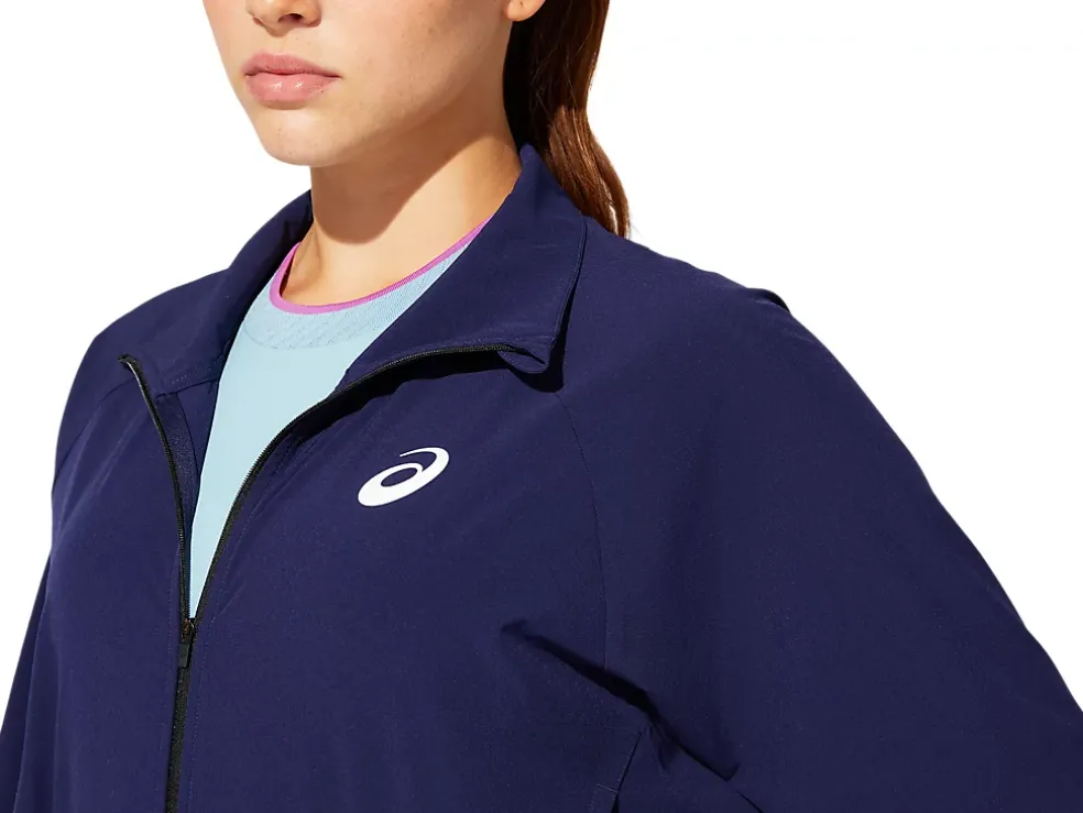 Discount ASICS MATCH WOVEN JACKET Peacoat