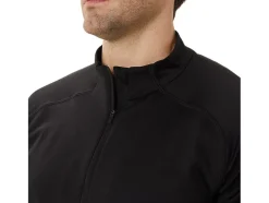 Online ASICS MEN ACTIBREEZE JACQUARD 1/2 ZIP TOP Performance Black