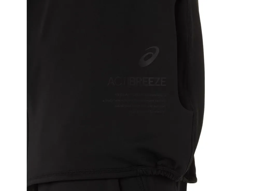 Hot ASICS MEN ACTIBREEZE JACQUARD BRUSHED KNIT JACKET Performance Black