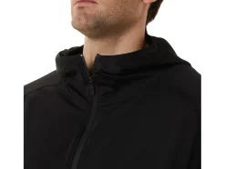 Hot ASICS MEN ACTIBREEZE JACQUARD BRUSHED KNIT JACKET Performance Black