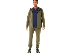 Shop ASICS MEN ACTIBREEZE JACQUARD BRUSHED KNIT JACKET Mantle Green