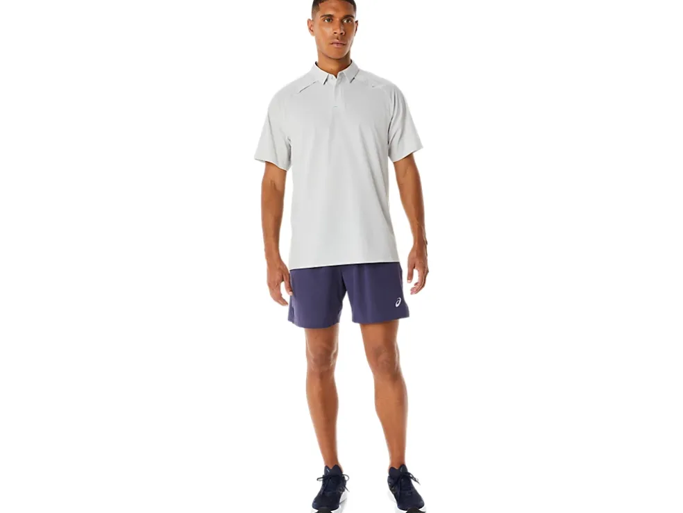 Outlet ASICS MEN ACTIBREEZE JACQUARD POLO SHIRT Glacier Grey