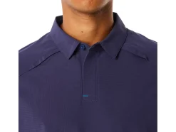 Best Sale ASICS MEN ACTIBREEZE JACQUARD POLO SHIRT Indigo Fog