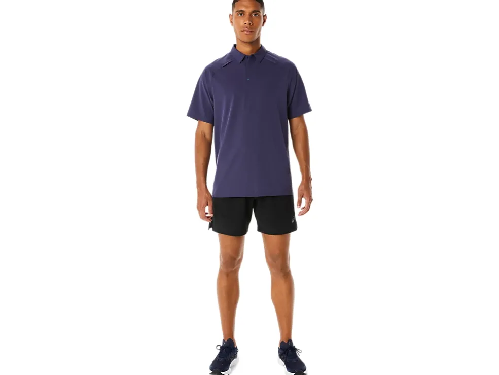 Best Sale ASICS MEN ACTIBREEZE JACQUARD POLO SHIRT Indigo Fog