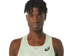 Best ASICS MEN ACTIBREEZE JACQUARD SINGLET Whisper Green