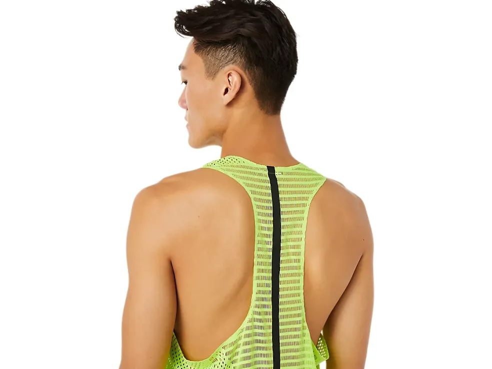 Clearance ASICS MEN ACTIBREEZE SINGLET Hazard Green