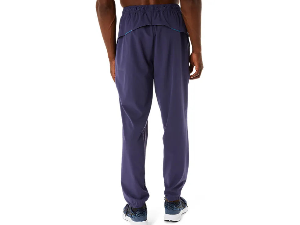 Discount ASICS MEN ACTIBREEZE VENTED WOVEN PANTS Indigo Fog