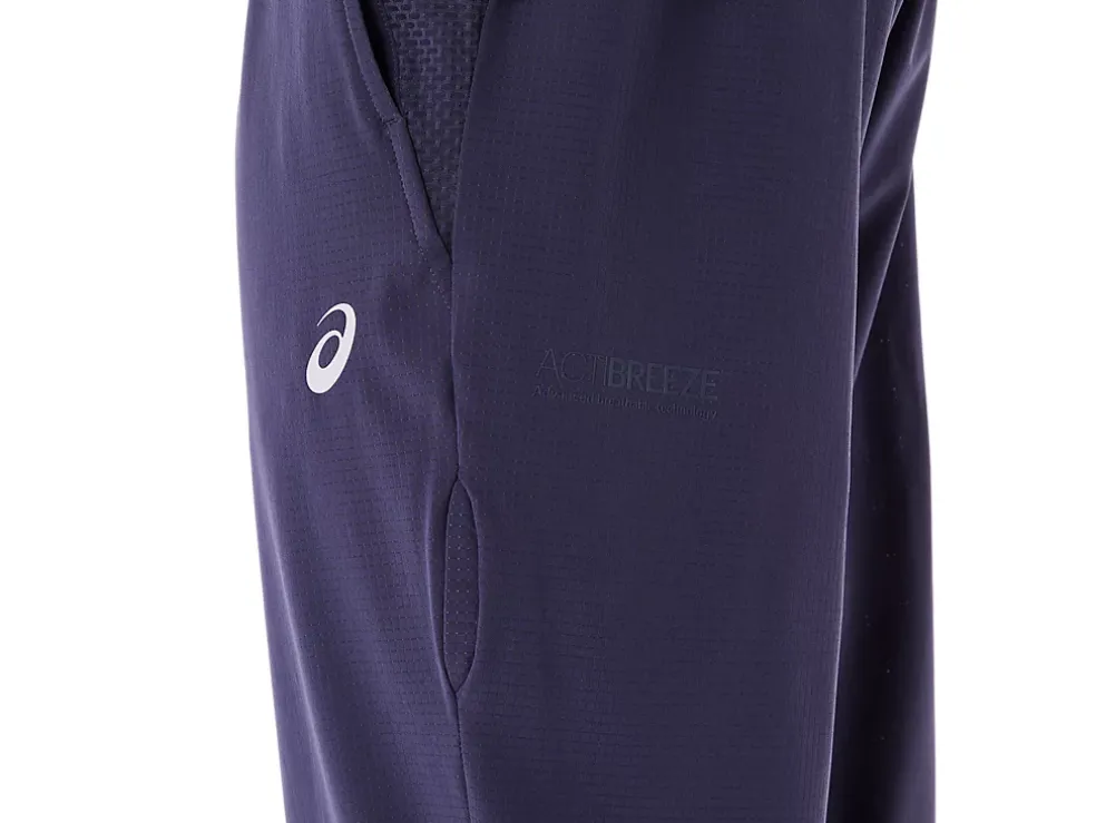 Discount ASICS MEN ACTIBREEZE VENTED WOVEN PANTS Indigo Fog