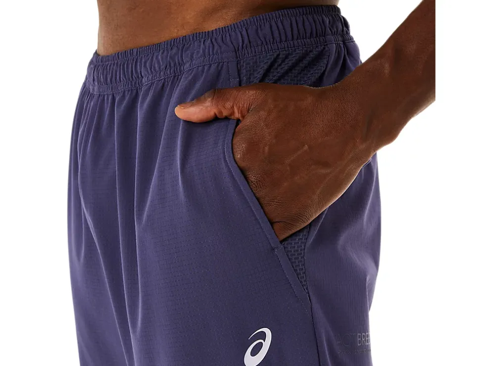 Discount ASICS MEN ACTIBREEZE VENTED WOVEN PANTS Indigo Fog