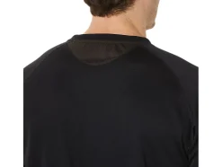 Cheap ASICS MEN ACTIVE SHORT SLEEVE TOP Performance Black