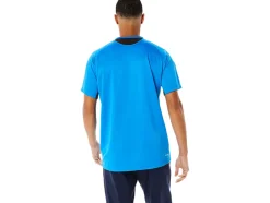 Best ASICS MEN ACTIVE SHORT SLEEVE TOP Electric Blue