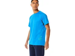 Best ASICS MEN ACTIVE SHORT SLEEVE TOP Electric Blue