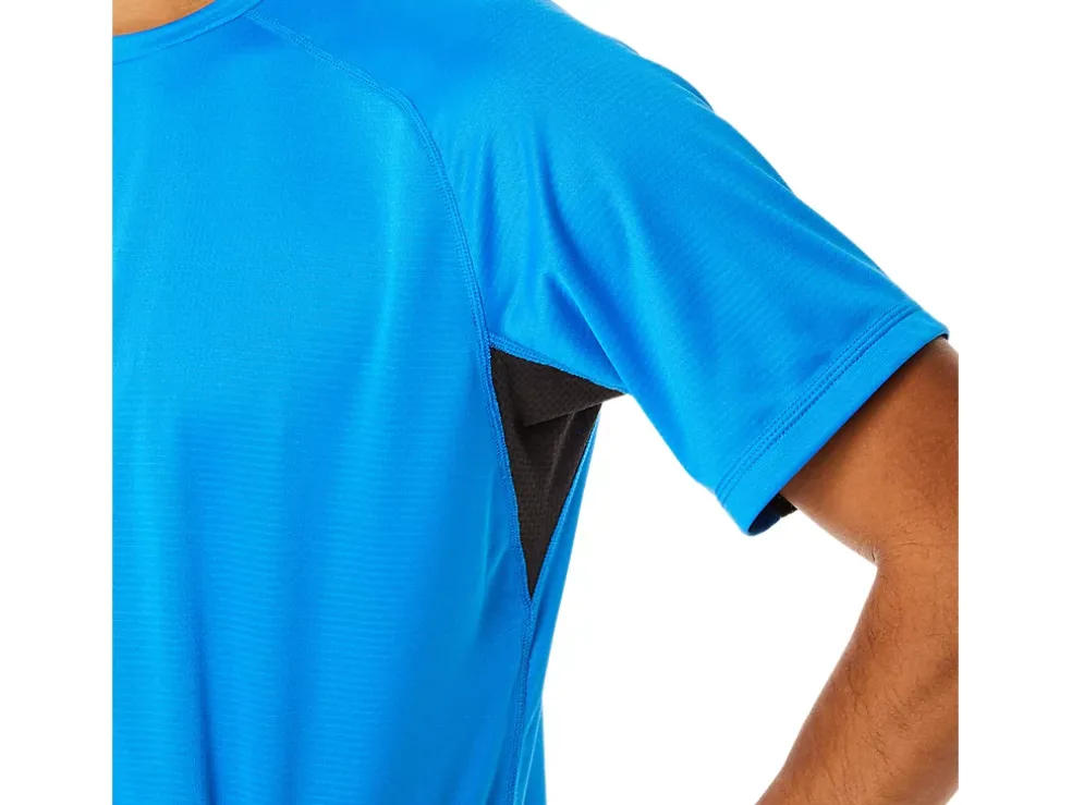 Best ASICS MEN ACTIVE SHORT SLEEVE TOP Electric Blue