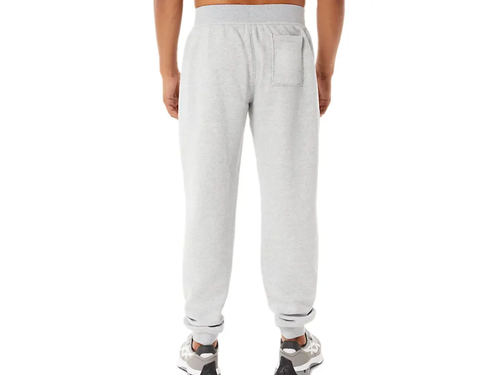 New ASICS MEN SUNDAY SANA FLEECE JOGGER Light Grey Heather