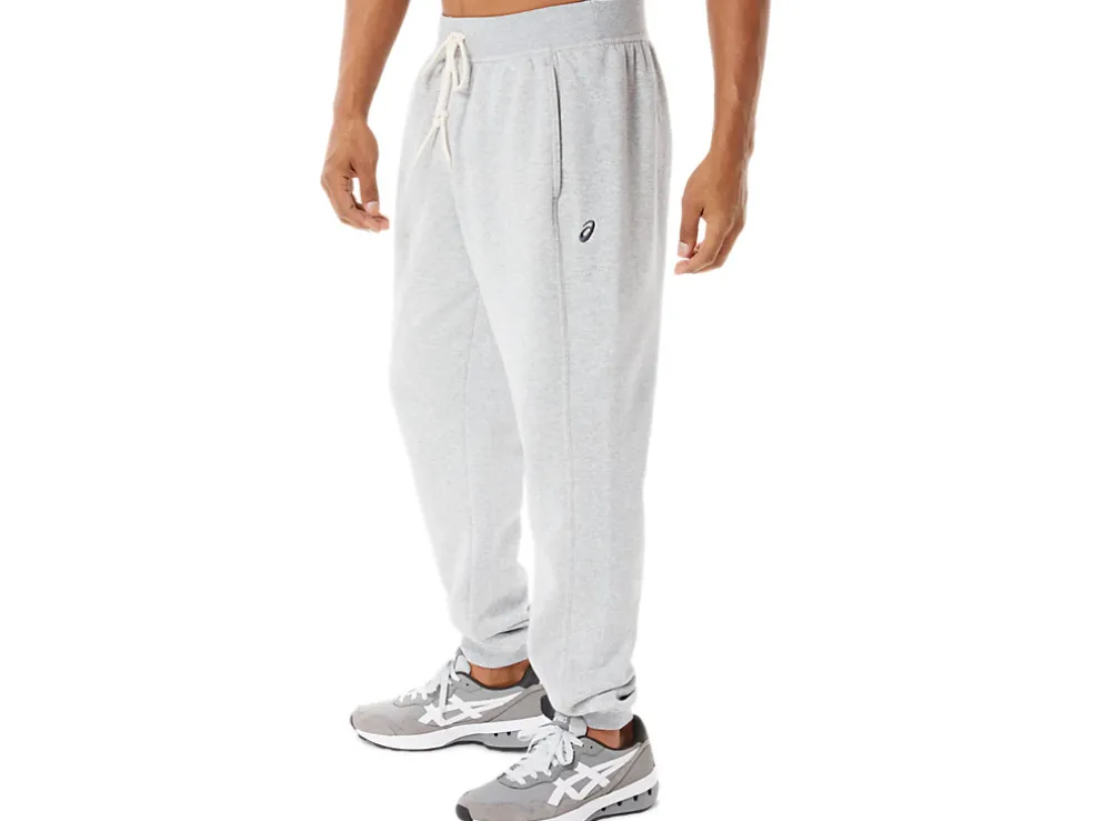 New ASICS MEN SUNDAY SANA FLEECE JOGGER Light Grey Heather