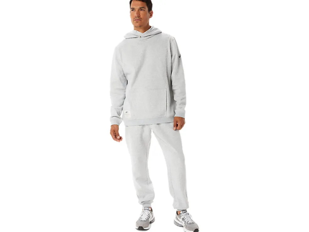 New ASICS MEN SUNDAY SANA FLEECE JOGGER Light Grey Heather