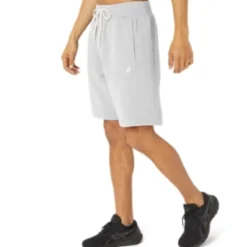 Cheap ASICS MEN SUNDAY SANA FLEECE SHORT Light Grey Heather