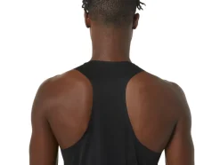 Shop ASICS MEN CJ-LINE LIGHT SINGLET Performance Black/Whisper Green