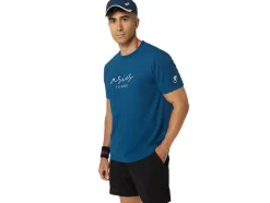 Online ASICS MEN CLASSIC GRAPHIC TEE Mako Blue
