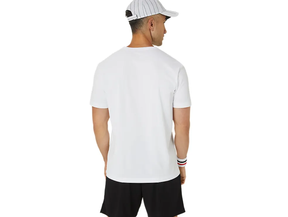 Sale ASICS MEN CLASSIC GRAPHIC TEE Brilliant White