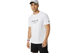 Sale ASICS MEN CLASSIC GRAPHIC TEE Brilliant White