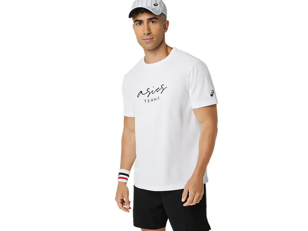 Sale ASICS MEN CLASSIC GRAPHIC TEE Brilliant White