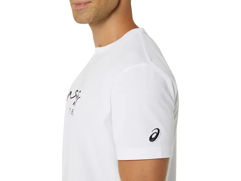 Sale ASICS MEN CLASSIC GRAPHIC TEE Brilliant White