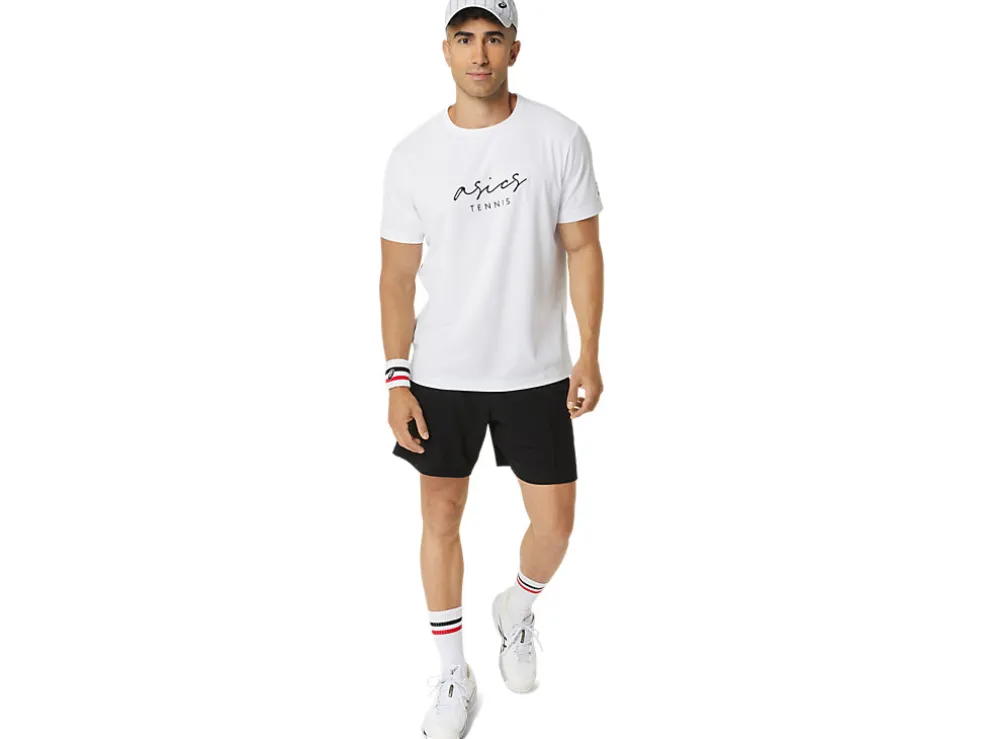 Sale ASICS MEN CLASSIC GRAPHIC TEE Brilliant White