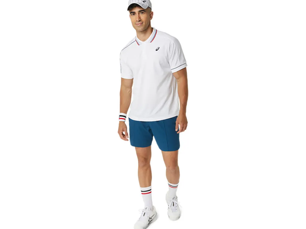 New ASICS MEN CLASSIC POLO-SHIRT Brilliant White