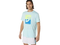 Sale ASICS MEN COURT GS GRAPHIC TEE Aquamarine