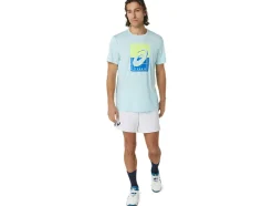 Sale ASICS MEN COURT GS GRAPHIC TEE Aquamarine