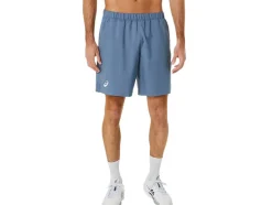 New ASICS MEN COURT 9IN SHORT Steel Blue